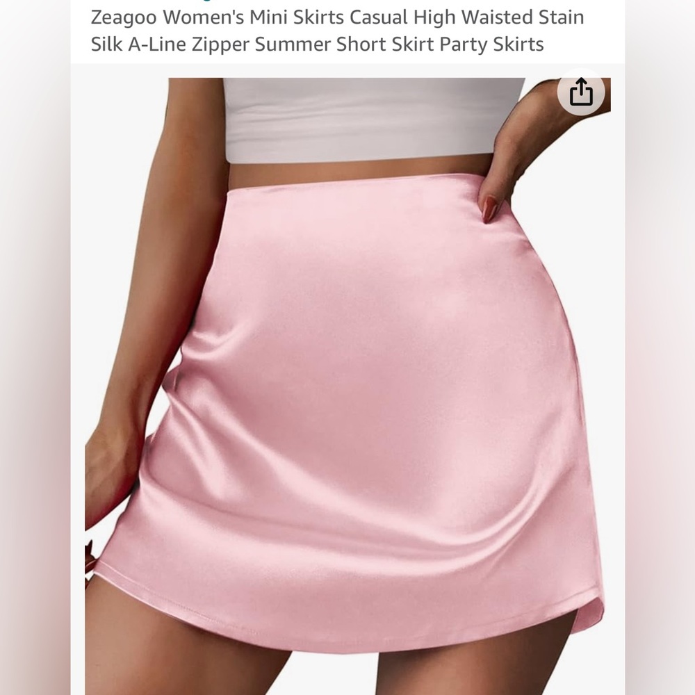 Light pink skirt